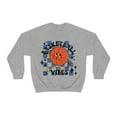 thumbnail image 4 of Women's Basketball Vibes Sweatshirt, Retro Basketball Lover Shirt for Her Sport Grey Large, 4 of 7