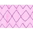 thumbnail image 1 of Ahgly Company Indoor Rectangle Solid Pink Modern Area Rugs, 3' x 5', 1 of 4