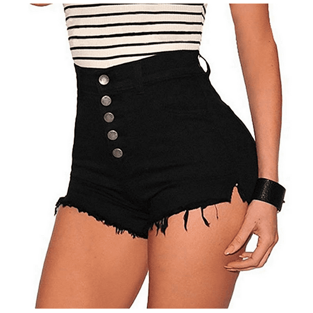 Canis Canis Women Girls Casual High Waist Jeans Shorts Pants Walmart Com Walmart Com