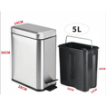 thumbnail image 3 of Contenedor Rectangular de Suave de 5 L con Forro Deslizante y Tapa, UtilíCelo Como Mini Cesto de Basura,, 3 of 7
