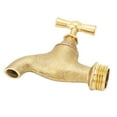 HalfInch Garden Hose Bibb with Threaded Water ShutOff Valve for