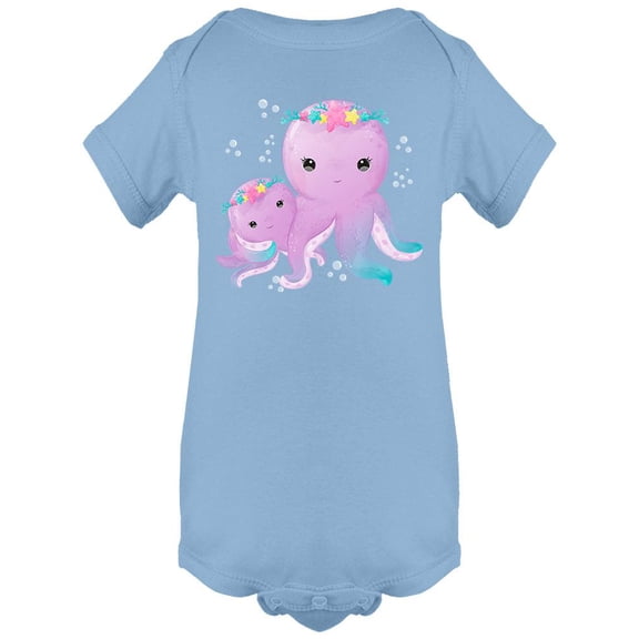 Cute Octopus And Baby Bodysuit Infant -Image by Shutterstock,  24 Months