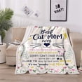 thumbnail image 3 of Mothers Day Cat Mom Gifts for Women, Gifts for Cat Moms, Cat Lovers Gifts for Women, Cat Mom Gift for Christmas, Best Cat Mom Birthday Blanket 60 x 50 (zjm156,50"x 60"), 3 of 6