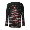 thumbnail image 5 of Long Sleeve Shirts for Womens 2025 Christmas TShirts Casual Trendy Xmas Printing Blouses Soft Crewneck Christmas Shirt Pullover Tops, 5 of 9