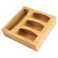 thumbnail image 1 of DILIBRA Bamboo Ziplock Bag Organizer for Drawer compatible with Sandwich, Gallon, Quart and Snack Bag, 1 of 7