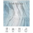 thumbnail image 5 of Abstract Geometric Bed Skirt Ombre Sky Blue Brush painting Bed Skirts California King Size 16 Inch Drop, Wrap Around Dust Ruffle&nbsp;Bedskirt with Adjustable Elastic Belt for Queen Size Beds, 5 of 7