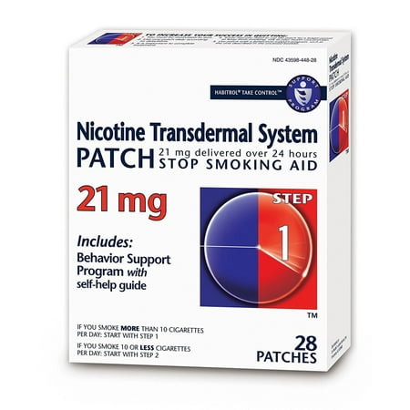 Habitrol Nicotine Transdermal System Stop Smoking Aid, Step 1 21 mg, 28 Patches