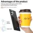 thumbnail image 5 of Phone Case for Samsung Galaxy S23 Ultra, Ultra Slim Phone Grip Ring Stand PU Leather Detachable Magnetic Credit Card Holder Drop Protective Case Cover Compatible with Samsung Galaxy S23 Ultra, Black, 5 of 8