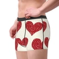 thumbnail image 3 of Kdxio Men's Boxer Briefs with Love Print - Comfortable and Breathable Underwear for Everyday Wear, 3 of 7