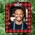 thumbnail image 3 of Expressly Yours! 2022 Picture Frame Christmas Ornament with Non-Glare Photo Protector, Vertical Red & Black Buffalo Plaid, 3-Pack, 3 of 6