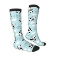 thumbnail image 3 of Picia Women Crew Soft Moisture-wicking Socks Cute Panda Bear Pattern Design Cotton Socks, One Size fit All, 3 of 9