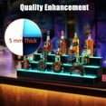 thumbnail image 3 of Qinaqin de 3 Niveles 30 Inch Bottle cm Profundidadisplay Estante Bar Shelves con Remote & App Control 16 Colors 4 Music Modes Acrylic Lighted para Liquor, 3 of 6
