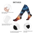 thumbnail image 5 of Lsque Red And Blue Fire Cloud Dragon Pattern Sport Compression Socks for Men & Women 15-20 mmHg Knee High Nurse Pregnant Running Medical and Travel Athletic, 5 of 6
