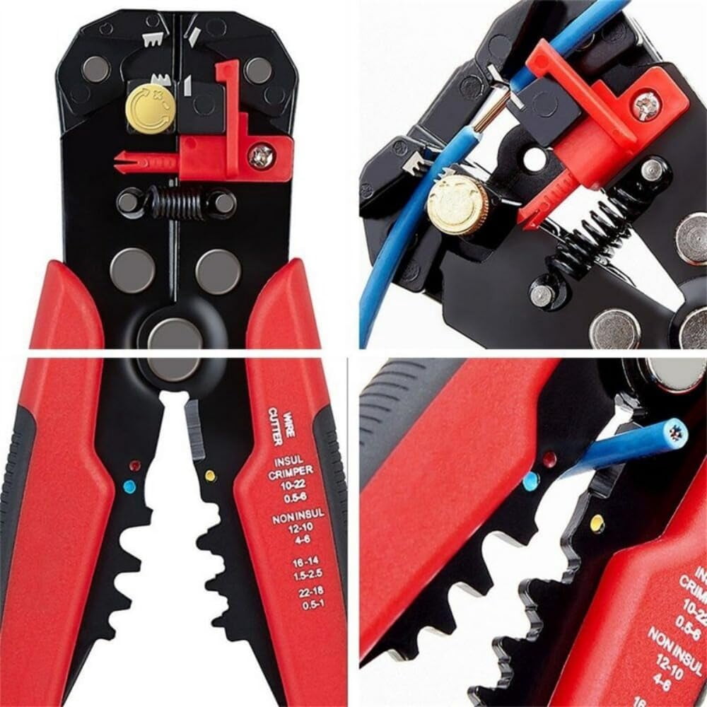 Multifunctional Wire Stripping Pliers 5-in-1 Adjustable Wire Stripper Tool With Cutting Crimping For Efficient Electrical Work