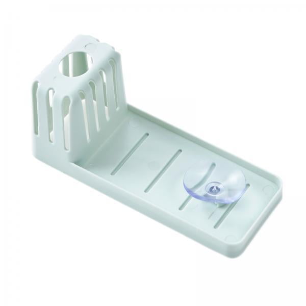 Porta esponja,Organizador de estropajos para fregadero de cocina,Esponjas Fregaderos Jabón Soporte de succión,Portaescobillas para fregadero,accesorios,cesta para fregadero,Bandeja