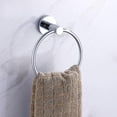 thumbnail image 5 of Hanging Ring Round Towel Rack Mounted Ring Towel Hand Towel Stainless Steel Towel Hanger Bathroom Accessories Wall Mount Chrome Finish 1 (Color : 1) (Color : 2), 5 of 5