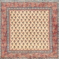 thumbnail image 1 of Ahgly Company Machine Washable Indoor Square Traditional Copper Red Pink Area Rugs, 3' Square, 1 of 7