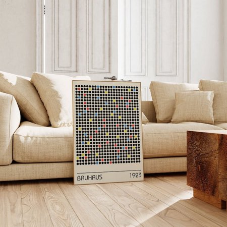 Poster Bauhaus Exhibition Poster | Bauhaus Poster Circles | Bauhaus Print | Bauhaus Design | | Minimalist Wall Art-UNFRAMED