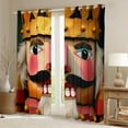 thumbnail image 2 of Manfei Ancuient Nutcracker Black Out Curtains,Merry Christmas Curtains Pack of 2 (42x63 Each),Hapy New Year Bedroom Curtains For Girls,Super Cozy Room Decor, 2 of 6
