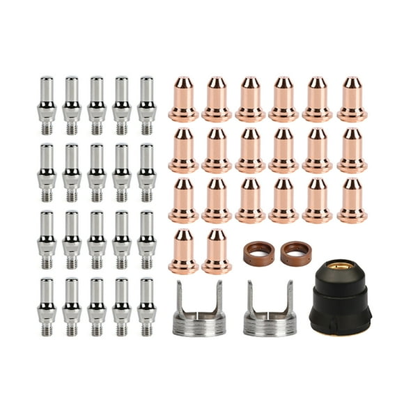 Hearth & Gear 45 Pcs Accessoires de Coupe : Buse d'Électrode de Découpe au Plasma PT40/60 51318/52582 Couvercle de Protection Ensemble de Tournevis 8 Pcs Ensemble de Tournevis Polyvalent 44 en 1 Tournevis d'Ordinateur
