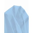 thumbnail image 7 of Baby Blue Collared V-Neck Waist-Pleated Chiffon Ruffle Sleeve Elegant Maxi Dress, 7 of 7