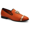 thumbnail image 5 of Loafers Men Luxury Wedding Dress Shoes Orange Fashion Party Shoes for Men, Orange-02, 13 US, 5 of 5