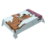 Scooby Doo Themed Square Tablecloth 54 * 72 Inches Durable Stylish