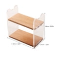 thumbnail image 2 of MOKKHNB miniature book shelf Miniature Bookshelf Acrylic Transparent for DIY Projects 1 PCS, 2 of 8