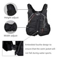thumbnail image 3 of Zeraty Life Jacket for Adult,Float Buoyancy Aid Swim Vest for Swimming, Snorkeling, Kayaking Sailing,Black, 3 of 7