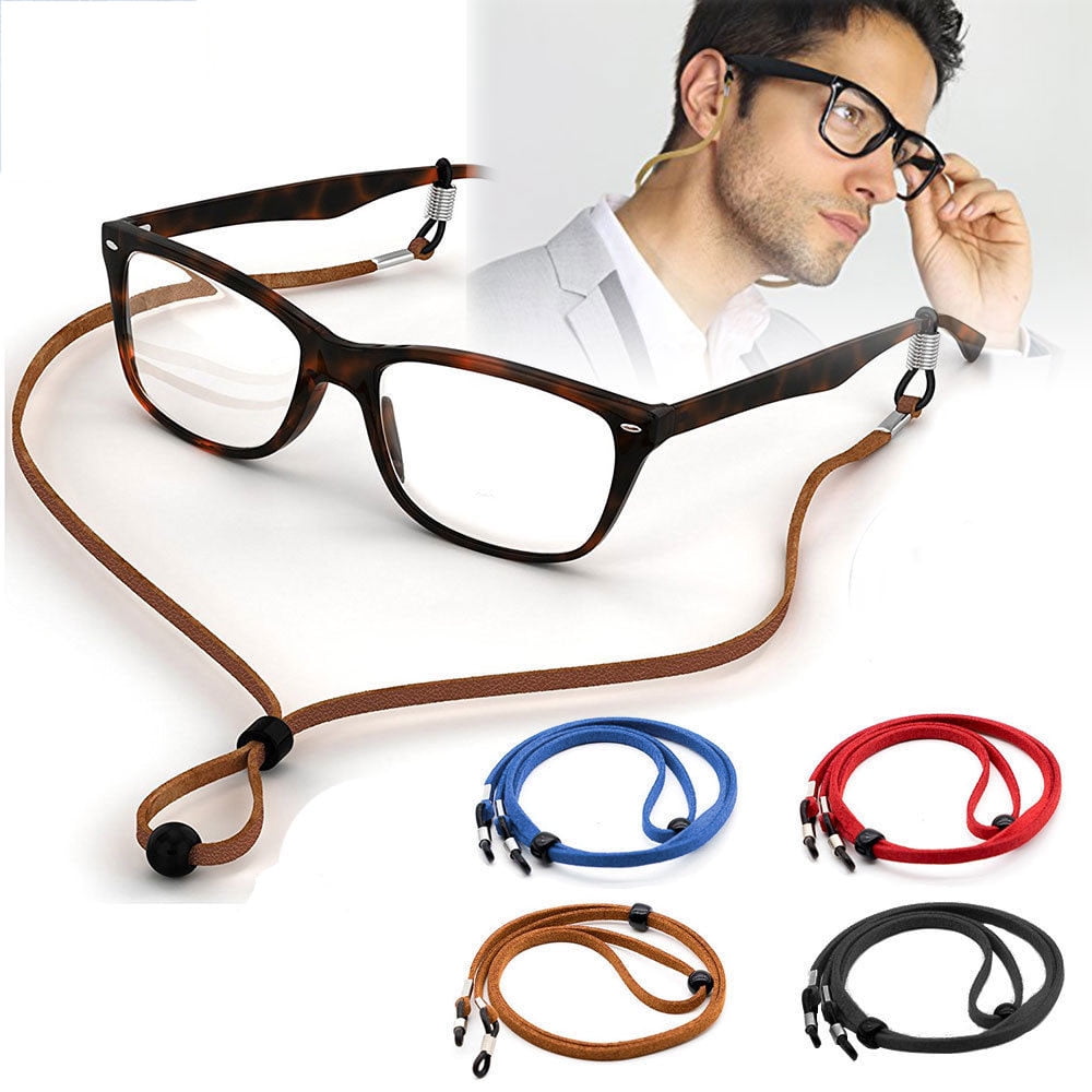 Black 5pcs Anti-slip Sports Eyegwear Holder Sunglasses Chains Cord Neckstrap