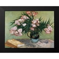 thumbnail image 2 of van Gogh, Vincent 14x12 Black Modern Framed Museum Art Print Titled - Vase with Oleanders and Books, 2 of 5
