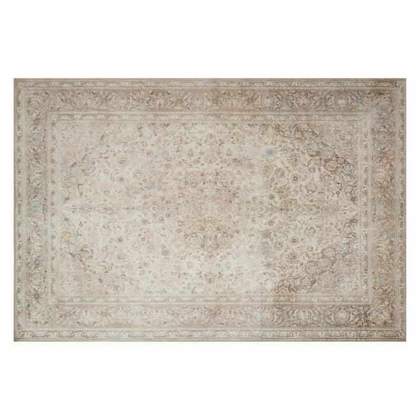 Loloi II Loren Collection LQ03 Sand / Taupe Oriental Area Rug 7'6" x