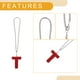 thumbnail image 4 of Accesorios de colgante para espejo retrovisor de coche de 1 pieza de metal/rhinestones con diamantes, color rojo T, 4 of 6