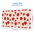 thumbnail image 2 of Naloa Red Ladybug Gaming Mouse Pad Large Mouse Mat Long Extended Desk Pad Non-Slip Rubber Mice Pads Stitched Edges Thin Pad (16x29.5 Inch), 2 of 8