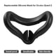 thumbnail image 4 of Funda de silicona para máscara de ojos para Oculus Quest 2 VR, cojín facial para auriculares (negro), 4 of 6
