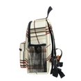 thumbnail image 4 of FORMRS School Backpack with Front Zippered Pocket 12" Student Travel Daypack, Cream Plaid, 4 of 6