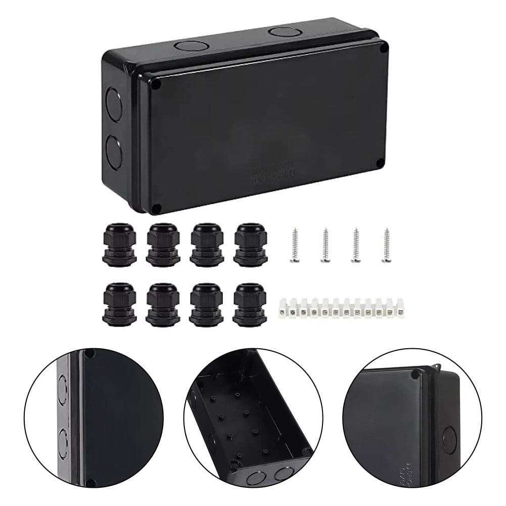 150X110X70Mm Ip65 Junction Box Safety Electrical Junction Box Cable Connector Multiple Cable Gland Entry Points