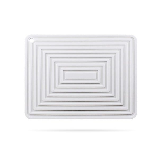 Mapa de mesa resistente al calor onda de silicona olla olla soporte de placemática reutilizable colgante cojín tazón copa comedor mesa de escritorio alfombra de escritorio blanco Scienceny HA051303-01