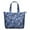 Blue Baseball Silhouette, variant on Blue Soccer Elements Pattern Travel Tote Bags for Women Carry On,Large Weekender Bags for Women Travel,Multi Functional Duffle Bag for Work,Shopping,Sports