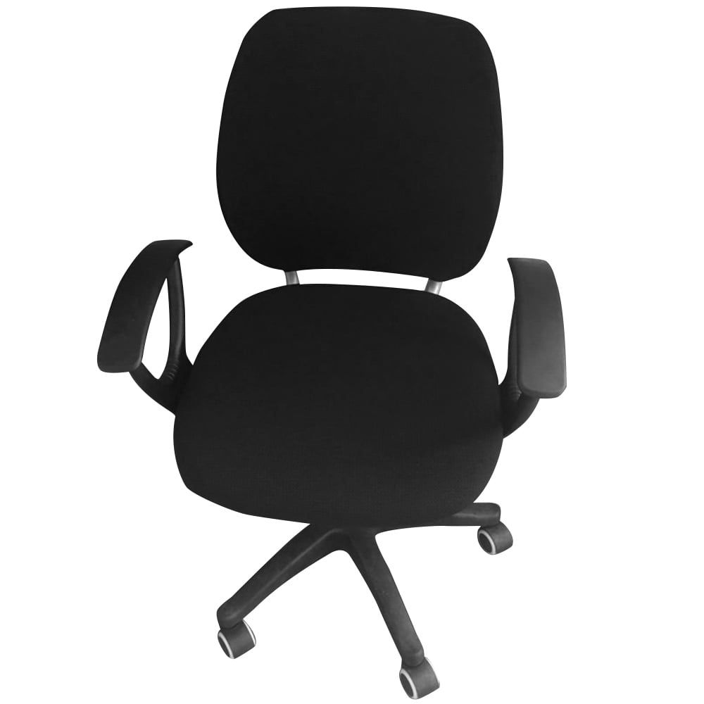 Split Design Office Chair Cover Stretchable Rotating Desk Chair Slipcover 