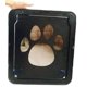 thumbnail image 3 of Puerta con mosquitera para perros, puerta interior de 26*20,5 cm, puerta con mosquitera para mascotas con cerradura, estampado de pata de perro, puerta con mosquitera antimordida p, 3 of 4