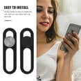 thumbnail image 3 of Luxshiny 2Pcs Plastic Camera Privacy Covers with Sliding Design for Smartphones and Laptops Assorted Colors, 3 of 8