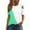 Green, variant on Inverlee Button Up Shirts for Women Casual Cold Shoulder Short Sleeve Tops Cute Loose Fit Solid Color T Shirts Classic Work Tunic Blouse Summer Fashion