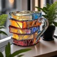 thumbnail image 3 of Artisan Handcrafted Glass Mug Inspired by Books Perfect for Coffee Enthusiasts and Book Lovers, 3 of 5