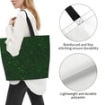 thumbnail image 3 of Disketp Emerald Green Sparkling Bolsa Tote Estampada para Mujer, Bolso de Hombro y de Mano para Compras y Viajes, 3 of 8