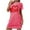 Hot Pink, variant on Zorckvet Womens Casual Nightgowns Plus Size Sleepshirts Soft Valentine Crewneck Comfy Short Sleeve Nightshirts for Women