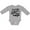 AC-Heather Grey, variant on Types of Sharks Boys or Girls Long Sleeve Baby Bodysuit
