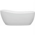 thumbnail image 2 of Wyndham WCBTO85666BNTRIM Soaking Bathtub in White with Brushed Nickel Trim, 2 of 3