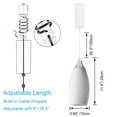 thumbnail image 2 of Kiven J-Type track lighting pendants Adjustable Height,Modern J track pendant lights with frosted Glass Lampsade,Decorative Track Lighting Fixture for Kitchen Island Hallway, 3-Light, 2 of 7