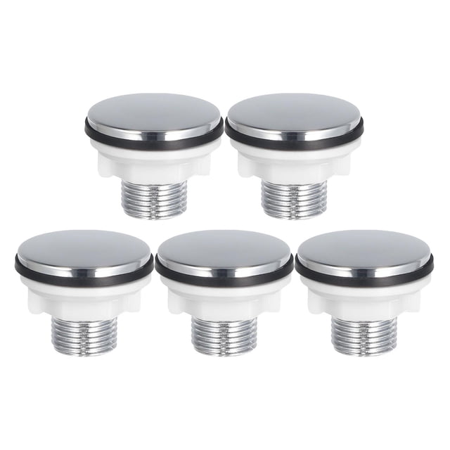 5 Piezas Cubierta para Agujero de Fregadero de Cocina Tapón Decorativo de Grifo Placa de Rosca de Pp Fácil de Instalar Adecuada para Baño Cocina Reparación Decoración del Hogar Rosca de 15 mm